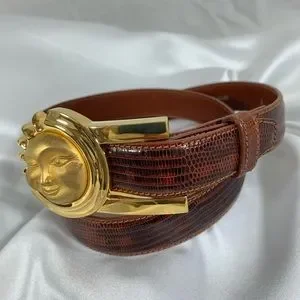 Vintage BARRY KIESELSTEIN CORD celestial belt lizard and alligator sun 90s small Barry Kieselstein-Cord | Accessories | Vintage Barry  main image 2